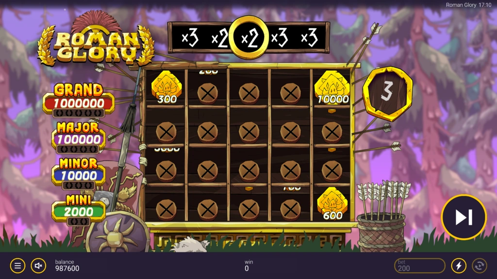 Roman Glory Multiplier Game